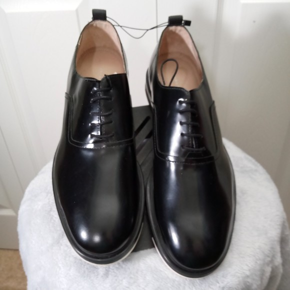 Zara Shoes Zara Man Mens Black Uniform Shoes In Size Eu44us 1 Poshmark